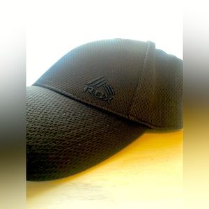 Adult size black Reebok hat, adjustable.